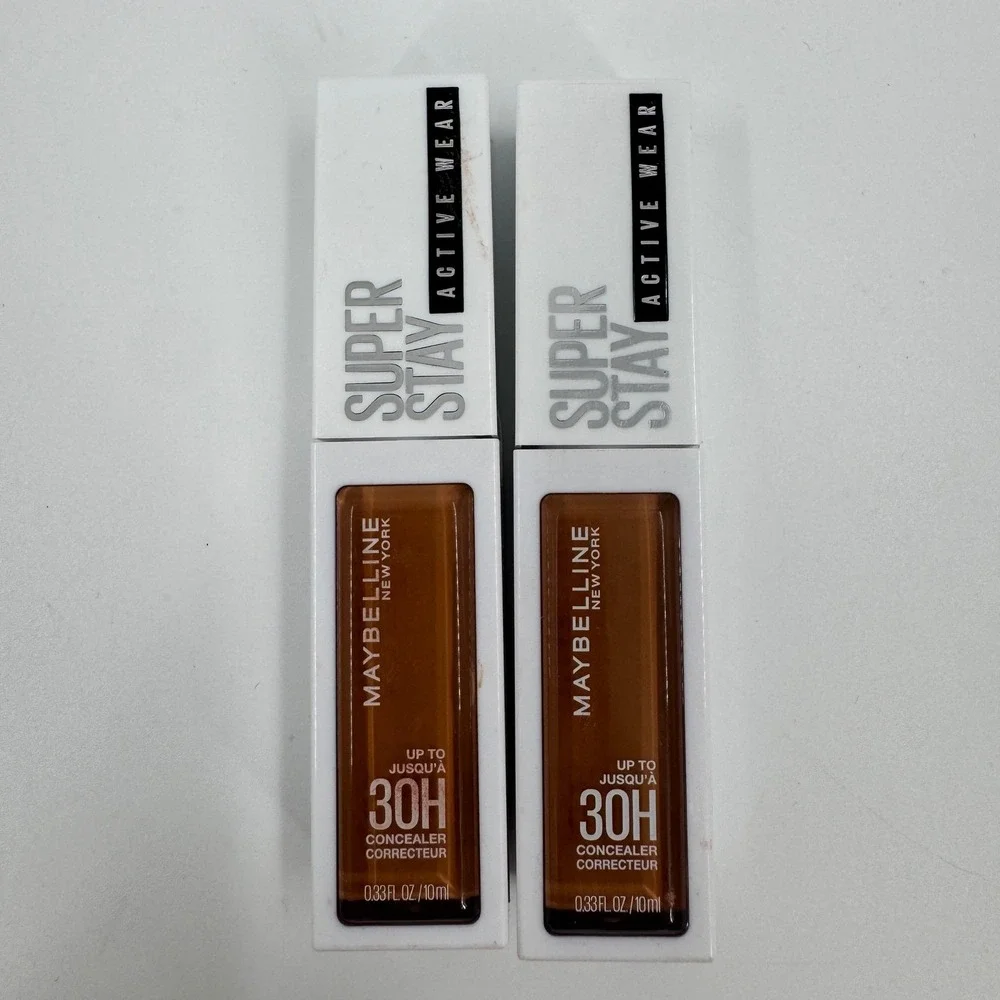Maybelline Super Stay Active Wear Concealer Shade 50 Cafe 30H Full Coverage 2pk